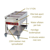 Bain-mariewagen 3 x 1/1gn