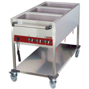 Bain-mariewagen 3 x 1/1gn