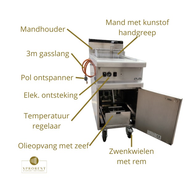 Friteuse 18L met toebehoren