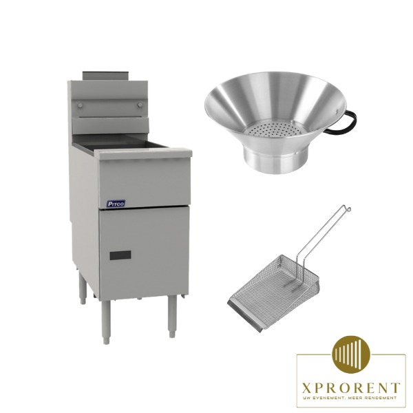 Friteuse 23L met toebehoren